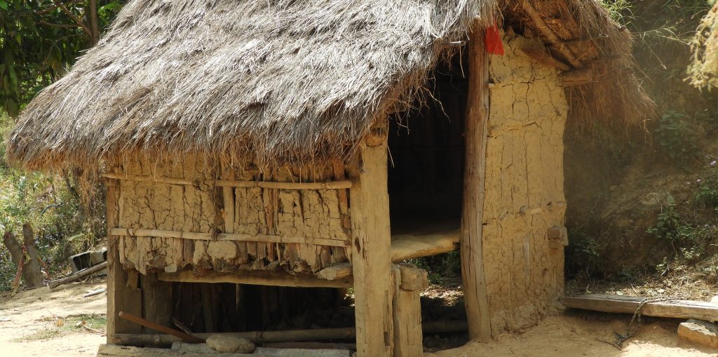 Chhau (menstruation) hut in Nepal