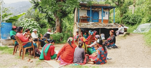 Slowly and Steadily Changing Mindsets on Menstrual Isolation in Nepal 2 Discussion with women in the community about menstrual hygiene and chhaupadi practices