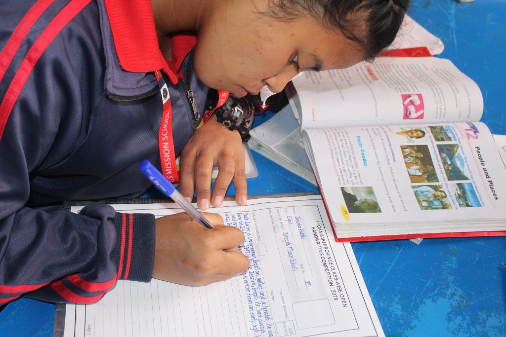 Our Adventist School Children in Nepal Had A Busy Month 4 handwriting-3AN