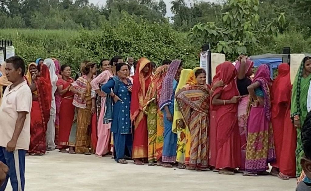 women-health-camp-queue